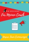 Fur meinen Trainer : Tagebucherinnerungen als Geschenk an Ihren Coach - Book