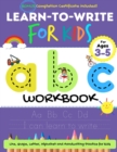 Learn to Write For Kids ABC Workbook : A Workbook For Kids to Practice Pen Control, Line Tracing, Letters, Shapes and More! (ABC Activity Book) - Book