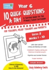 Lizard Learning 10 Quick Questions A Day Year 6 Term 2 - Book