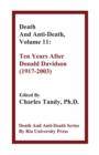 Death and Anti-Death, Volume 11 : Ten Years After Donald Davidson (1917-2003) - Book