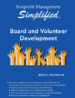 Nonprofit Management Simplified : Board and Volunteer Development - Book