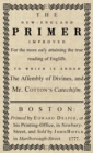 The New-England Primer : The Original 1777 Edition - Book