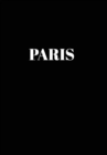 Paris : Hardcover Black Decorative Book for Decorating Shelves, Coffee Tables, Home Decor, Stylish World Fashion Cities Design - Book