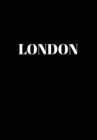 London : Hardcover Black Decorative Book for Decorating Shelves, Coffee Tables, Home Decor, Stylish World Fashion Cities Design - Book