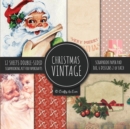 Vintage Christmas Scrapbook Paper Pad 8x8 Scrapbooking Kit for Papercrafts, Cardmaking, DIY Crafts, Holiday Theme, Retro Design - Book