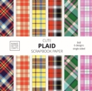 Cute Plaid Scrapbook Paper : 8x8 Plaid Background Designer Paper for Decorative Art, DIY Projects, Homemade Crafts, Cute Art Ideas For Any Crafting Project - Book