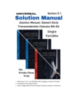 Solution Manual : Stewart Calculus Single Variable Calculus Early Transcendentals 8th Ed.: Chapter 5 - Section 1 - Book