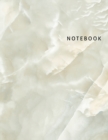 Notebook : Blank Unlined Notebook, White Marble Cover, Large Sketch Book 8.5 x 11 - Book