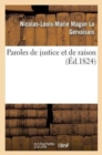 Paroles de Justice Et de Raison - Book