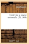 Histoire de la Langue Universelle - Book