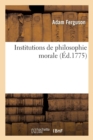 Institutions de Philosophie Morale - Book
