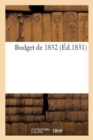 Budget de 1832 - Book