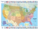 U.S.A Political - Michelin rolled & tubed wall map Paper : Wall Map - Book