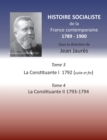 Histoire socialiste de la France contemporaine : Tome 3 La Convention I 1792 (suite et fin) et Tome 4 La Convention II 1793-1794 - Book