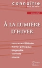 Fiche de lecture A la lumiere d'hiver de Philippe Jaccottet (Analyse litteraire de reference et resume complet) - Book