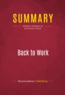 Summary: Back to Work - eBook