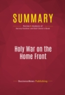 Summary: Holy War on the Home Front : Review and Analysis of Harvey Kushner and Bart Davis's Book - eBook
