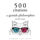500 citations des grands philosophes du XXe siecle - eAudiobook