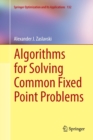 Algorithms for Solving Common Fixed Point Problems - Book