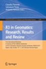 R3 in Geomatics: Research, Results and Review : First International Workshop in memory of Prof. Raffaele Santamaria on R3 in Geomatics: Research, Results and Review, R3GEO 2019, Naples, Italy, October - Book