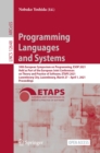 Programming Languages and Systems : 30th European Symposium on Programming, ESOP 2021, Held as Part of the European Joint Conferences on Theory and Practice of Software, ETAPS 2021, Luxembourg City, L - eBook