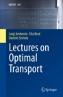 Lectures on Optimal Transport - Book
