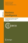 Business Intelligence : 8th International Conference, CBI 2023, Istanbul, Turkey, July 19-21, 2023, Proceedings - Book