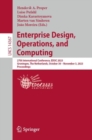 Enterprise Design, Operations, and Computing : 27th International Conference, EDOC 2023, Groningen, The Netherlands, October 30 – November 3, 2023, Proceedings - Book