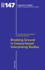 Breaking Ground in Corpus-based Interpreting Studies - eBook
