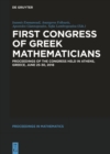 First Congress of Greek Mathematicians : Proceedings of the Congress held in Athens, Greece, June 25-30, 2018 - eBook