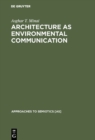Architecture as Environmental Communication - eBook