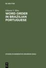 Word Order in Brazilian Portuguese - eBook
