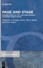 Page and Stage : Intersections of Text and Performance in Ancient Greek Drama - Book