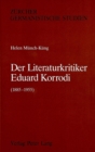 Der Literaturkritiker Eduard Korrodi (1885-1955) - Book