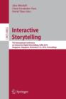 Interactive Storytelling : 7th International Conference on Interactive Digital Storytelling, ICIDS 2014, Singapore, Singapore, November 3-6, 2014, Proceedings - Book