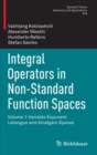 Integral Operators in Non-Standard Function Spaces : Volume 1: Variable Exponent Lebesgue and Amalgam Spaces - Book