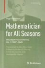 Mathematician for All Seasons - Book