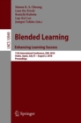 Blended Learning. Enhancing Learning Success : 11th International Conference, ICBL 2018, Osaka, Japan, July 31- August 2, 2018, Proceedings - Book