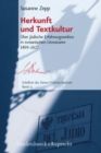 Herkunft Und Textkultur : Uber Judische Erfahrungswelten in Romanischen Literaturen 1499-1627 - Book