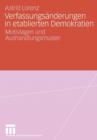 Verfassungsanderungen in Etablierten Demokratien : Motivlagen Und Aushandlungsmuster - Book