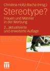 Stereotype? : Frauen Und Manner in Der Werbung - Book