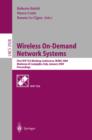 Wireless On-Demand Network Systems : First IFIP TC6 Working Conference, WONS 2004, Madonna di Campiglio, Italy, January 21-23, 2004, Proceedings - eBook