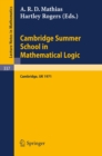 Cambridge Summer School in Mathematical Logic : Held in Cambridge /U. K., August 1-21, 1971 - eBook