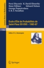 Ecole d'Ete de Probabilites de Saint-Flour XV-XVII, 1985-87 - eBook