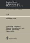 Alternative Theories of Output, Unemployment, and Inflation in Germany: 1960-1985 - Book