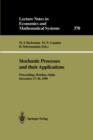Stochastic Processes and their Applications : Proceedings of the Symposium held in honour of Professor S.K. Srinivasan at the Indian Institute of Technology Bombay, India, December 27-30, 1990 - Book