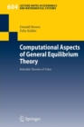 Computational Aspects of General Equilibrium Theory : Refutable Theories of Value - Book