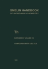 Gmelin Handbook of Inorganic and Organometallic Chemistry - 8th Edition : Element T-H - Book
