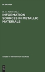Information Sources in Metallic Materials - Book