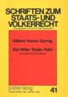 Der Hitler-Stalin-Pakt : Eine Voelkerrechtliche Studie - Book